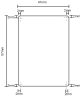 Dimensions of VTAP100 -CC wallbox label recess