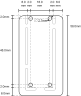 Diagram showing PCB mounting holes