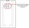 Diagram showing RS-232 connector location