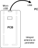 Diagram showing boards and connectors that make up a VTAP50