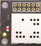 VTAP50 LED pads on top of PCB - cut along red line to permanently disable on-board LEDs