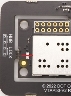 VTAP50 LED pads on top of PCB - cut along red line to permanently disable on-board LEDs