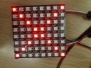 LED array displaying red cross