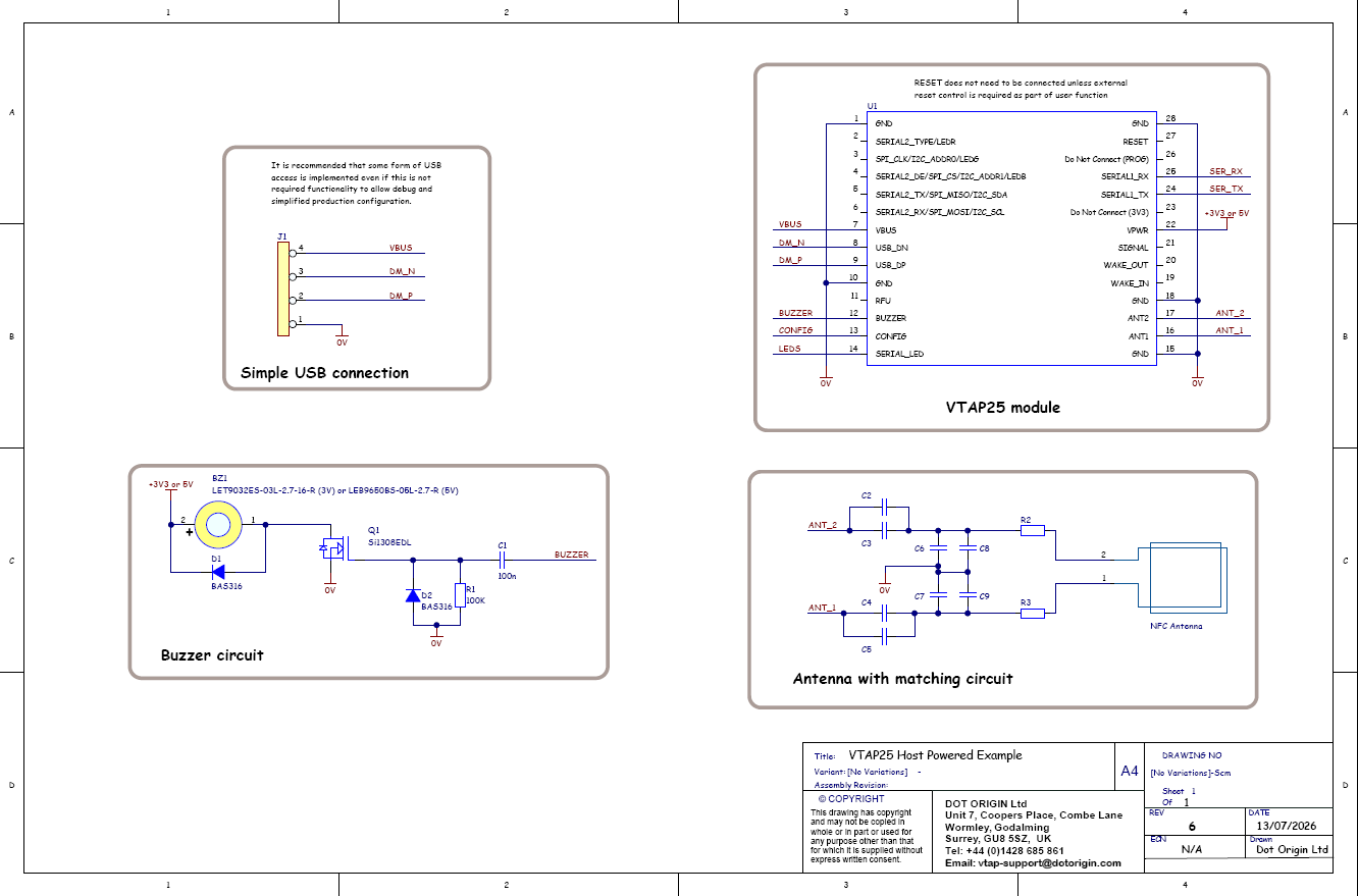 Vtap VTAP25 Engineering Drawings